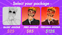 draw a cartoon profile picture for any social media