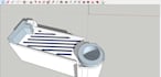 design rooftop and 3d layout of solar plant in sketchup