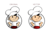 do the vector conversion of your image