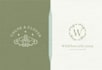 design boho hand drawn botanical feminine logo
