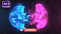 create beautiful particle explosion logo animation