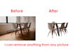 remove background, foreground or anything from any picture product