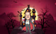 draw your caricature halloween party invitation card