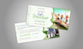 do promotional postcard design with gift voucher design