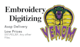 do embroidery digitizing logo into pes,dst,jef
