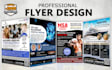 design modern digital and print event flyers