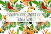 create hand painted seamless patterns design for fabric, textile, brending