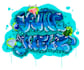 draw bubble graffiti style with hand drawn