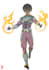 draw and design custom sfw superhero character in action
