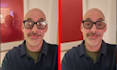 remove reflection glare from glasses, fix red eye flash