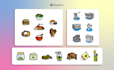 do the cutest hand drawn icon set for your web or app