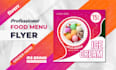 design food menu, restaurant menu, flyer or brochure