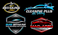 make premium looking auto detailing and car wash logo