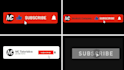 make full HD lower thirds and subscribe animation