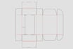 make custom blank white dieline template for box packaging