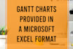 create you a gantt chart in excel