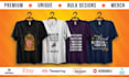 do awesome typography minimal t shirt design superfast