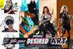 custom hand drawn digital art and character design no ai