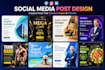 create social media posts and banner ads design