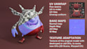 fix your 3d model, doing a retopology