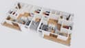 create architectural 3d floor plan, 2d floor plan, rendering