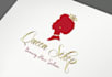 do unique curly and afro, beauty hair salon logo