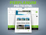 convert psd to html or xd to html with bootstrap 4