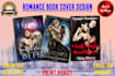 design erotica or romance book cover, ebook design