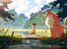 create lofi loop animation illustration and animated gif