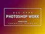 do retouching of your 10 images and pictures