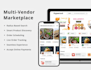 make multi vendor ecommerce marketplace food or grocery delivery app and website