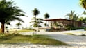 do 3d terrace, pool front and backyard landscape design
