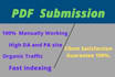 do article and pdf submission to the top 100 sharing sites