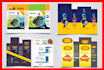do modern product packaging box and label design