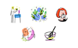 illustrate doodles or icons in my hand drawn quick style