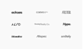 do typography first wordmark logo design for modern brands