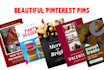 design beautiful pinterest pins