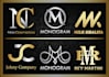 design a luxury initial letters, monogram logo