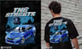 do car automotive illustration for a tshirt design