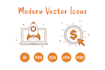 design modern vector icons set