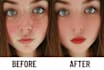 do skin retouching and photo editing