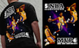 design a unique vintage style bootleg rap tee for you