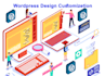 setup, customize wordpress theme and upload content