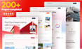 design figma landing page, saas website UI UX design