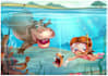 illustrate cute children storybook characters and scenes