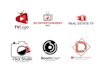 do tv, studio, radio, and youtube channel logo