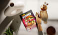 create an animated food menu and digital display board