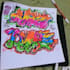 hand draw your brand, and name in graffiti time lapse video