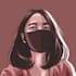 draw simple brown vector portrait