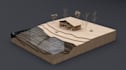 do a wooden architectural 3d model rendering
